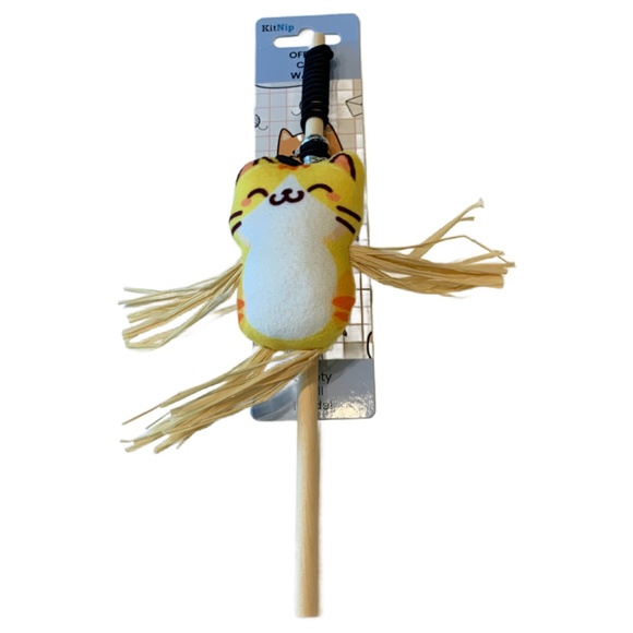 KitNip Kitty Cat Interactive Wand Catnip Filled Plush Bell Ring New Lot of 3 Toy - Picture 5 of 11